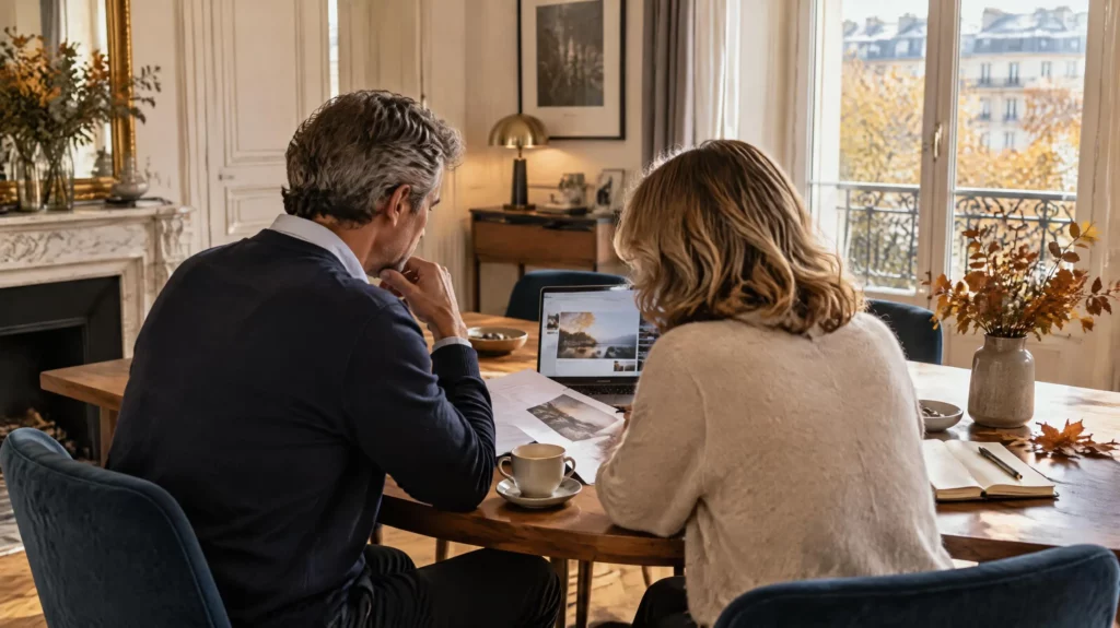 PER 2026 : couple préparant ses versements sur un plan épargne retraite avant la fin de l’année