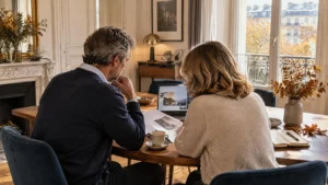PER 2026 : couple préparant ses versements sur un plan épargne retraite avant la fin de l’année